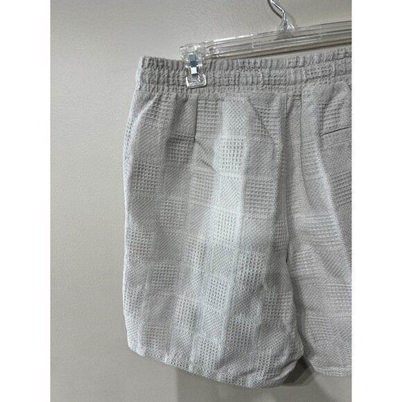 SAINTS STUDIO Men's Shorts Size Large Beige Textured Casual Cool Logo Pockets - Picture 12 of 13